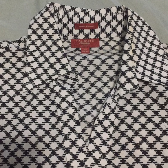 Talbots 2p dress shirt herringbone pattern - Picture 2 of 5